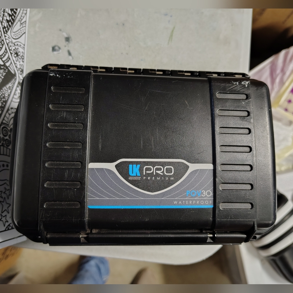 UK Pro Black Waterproof Case